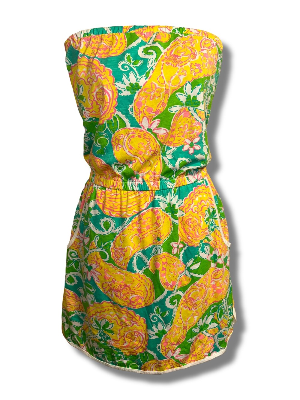 Lilly Pulitzer Cotton Lucy Romper in “Pop Goes the Lemur” Print